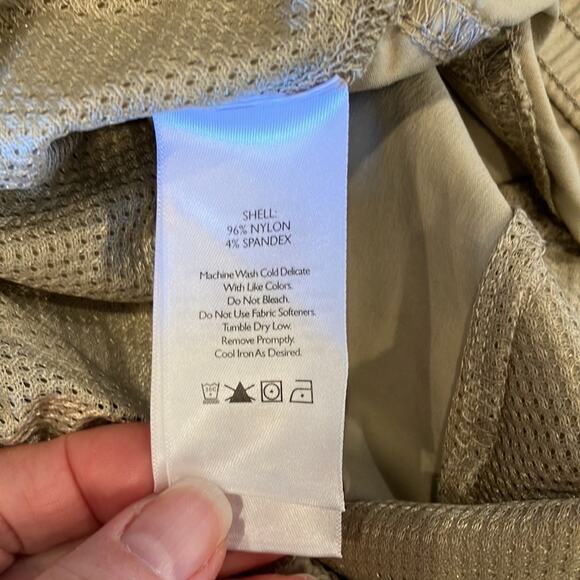 EDDIE BAUER Women's Khaki Drawstring Pant Size 16P - Picture 9 of 10